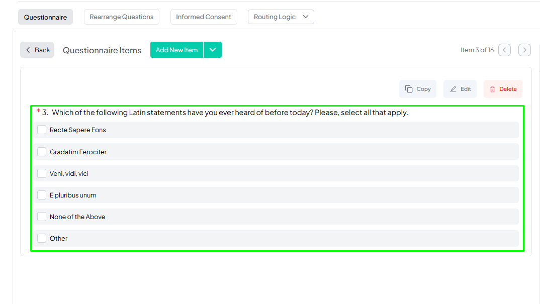 Multiple Response Questions Example Pushed Preview