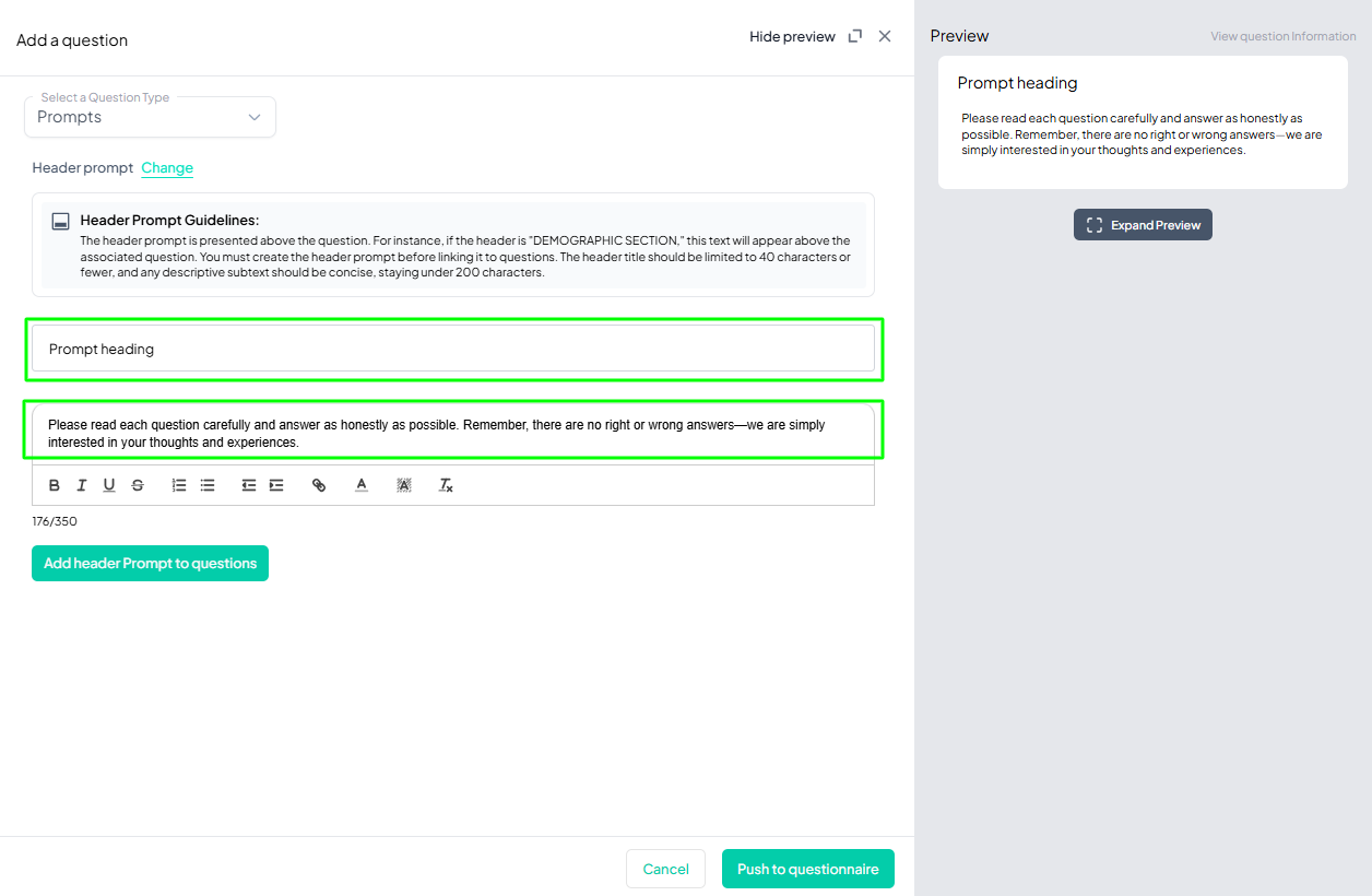 Prompts Example Added