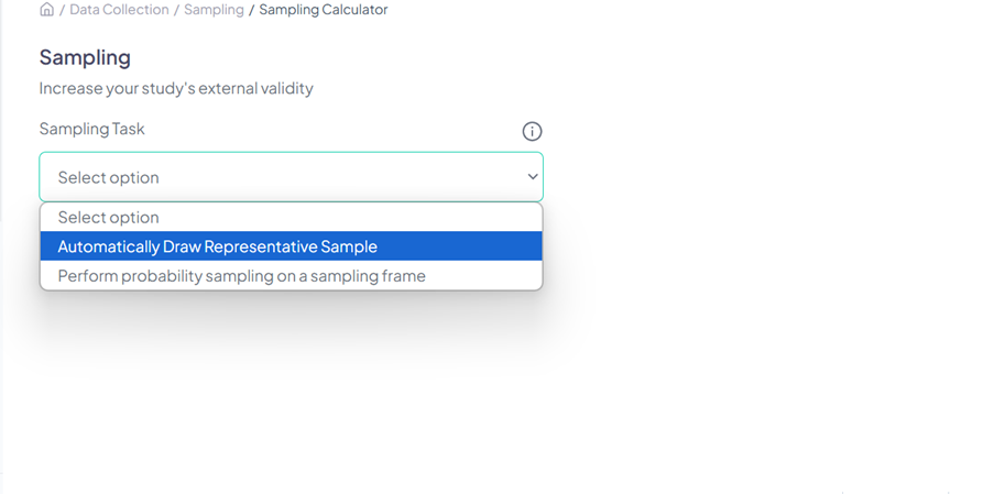 sampling