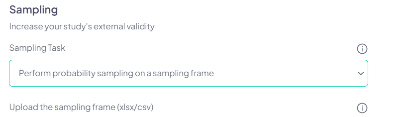 sampling