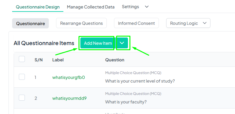 Location of &quot;Add New Item&quot; Button in Toolbar